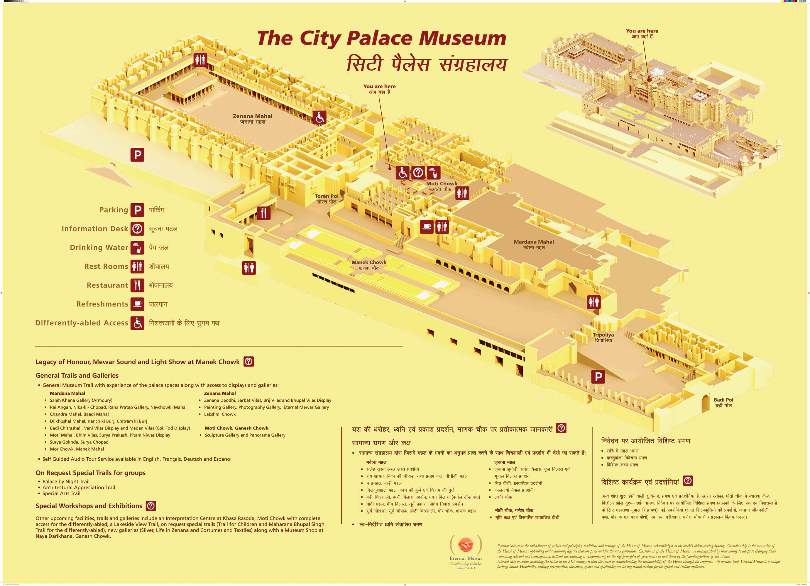 Orientation Plan of The City Palace Museum, Udaipur